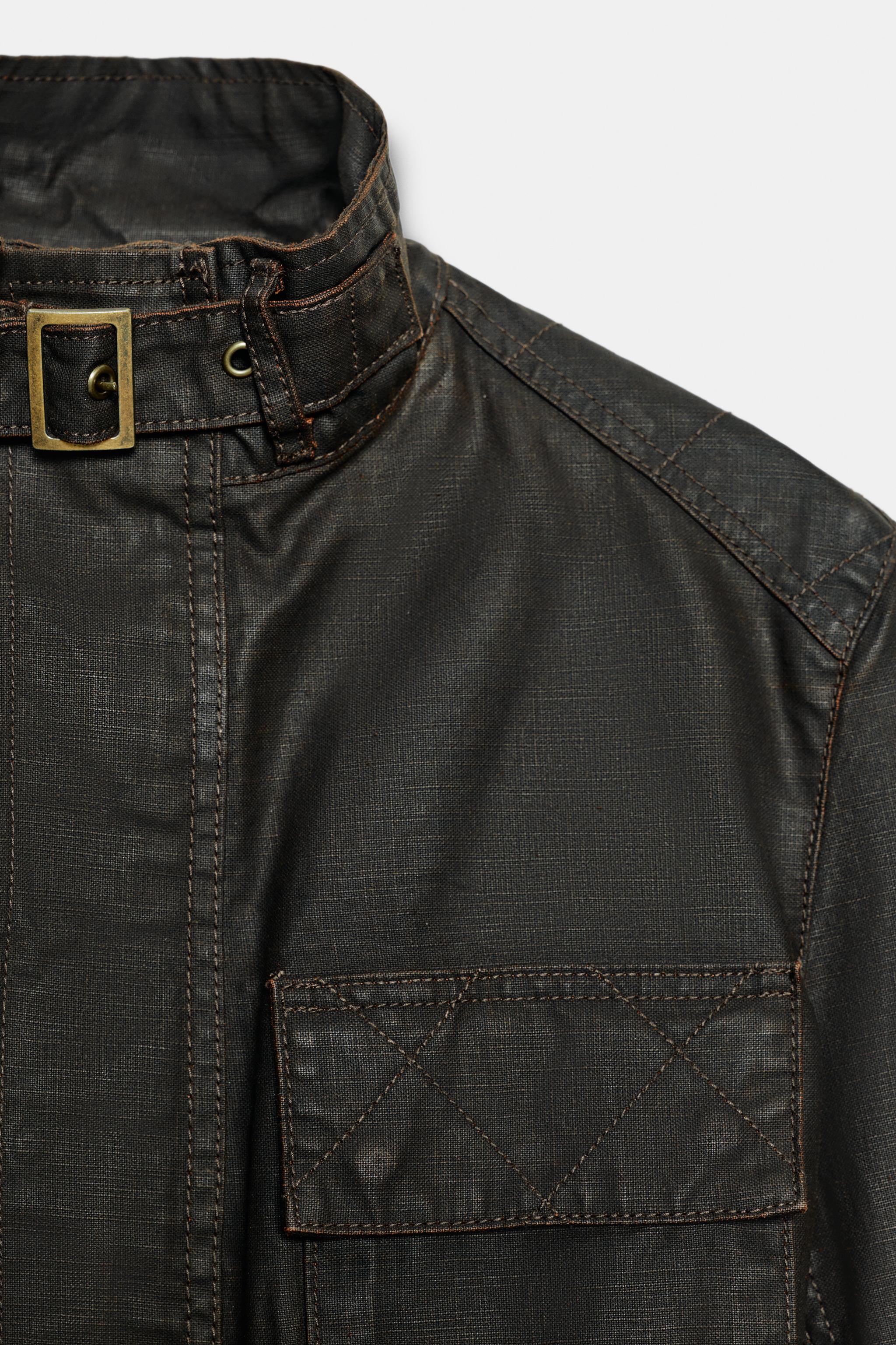 ZW COLLECTION WAXED EFFECT JACKET